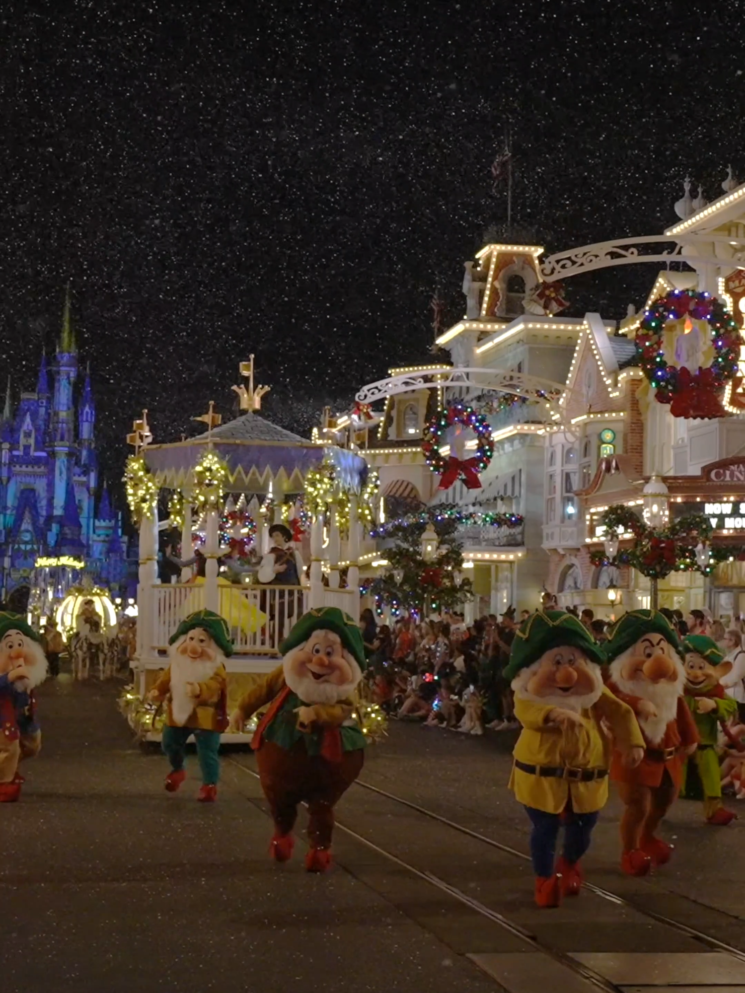 Mickey's Once Upon a Christmastime Parade 2024 | Mickey's Very Merry Christmas Party I hope you all will enjoy the Mickey's Very Merry Christmas Party at Magic Kingdom, Disney World. The legendary street comes alive with yuletide spirit on select nights. Snap memorable photos of dancing gingerbread men, marching toy soldiers and beloved Disney Characters as they float by, waving hello. There’s even a special appearance by Santa Claus–riding in to wish everyone a Merry Christmas. Special view in front of Cinderella Castle. Experience the enchanting holiday season at Walt Disney World where Christmas decorations transform Magic Kingdom into a winter wonderland. Witness the dazzling Christmas lights adorning Main Street USA and the iconic castle during Disney Christmas celebrations, creating unforgettable memories for visitors of all ages. 🎄✨ #disneyparks #disneyworld #mickeyminnie #themepark #disneyland #christmas #christmasparade #holidays #amusementpark #florida #newattraction #waterride #watercoaster #magickingdom #vacation #princesstiana #louisthealigator #mamaodie #princenaveen #travel