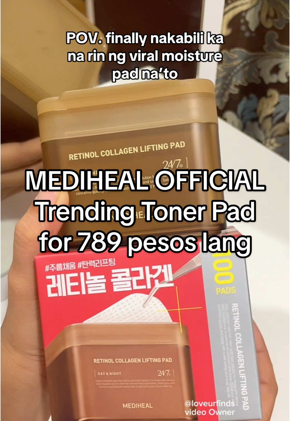 Toner pad na trending ngayon from Korea pa! #mediheal #medihealtonerpad #tonerpad #retinol #collagen #skincare #fyp #viral #buynow 