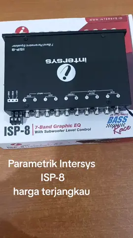 Parametric Intersys ISP-8 Whit subwoofer level control  #audiomobil #avx #adx #otomotif #mobil #fyp 