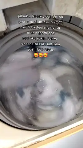 semangat menikmati proses BESTie 💙🥰🥰 #laundryrumahan #laundryjogja #laundrykiloandansatuan 
