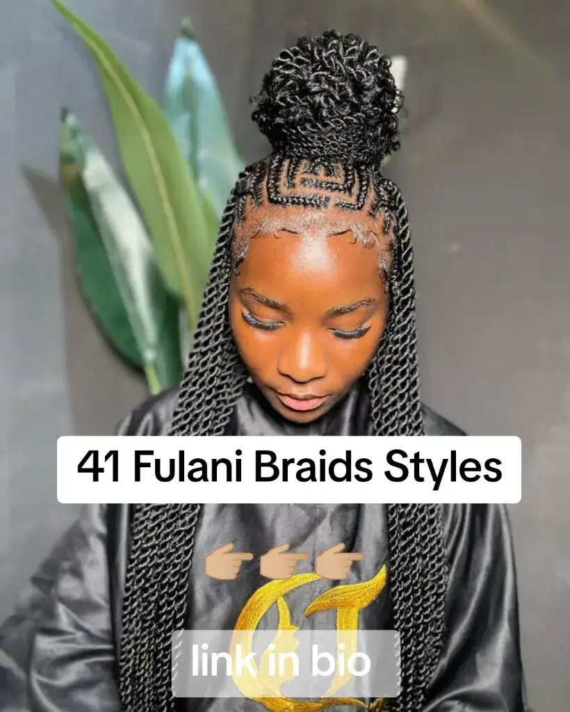 41 Fulani Braids Styles Link in bio #braidsconnect #hairstyle 