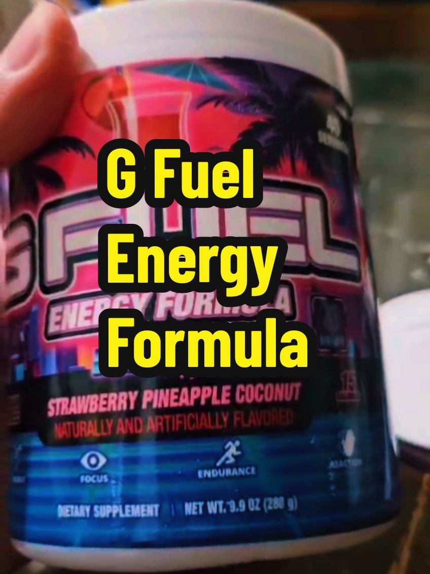 G Fuel! @G FUEL Energy #gfuel #energydrink #husband #strawberrypineapplecoconut #ypfッ #100k #flavor #goodflavor #workout? #gain #formula #gfuelenergy #gfuelenergyformula #for #scoop