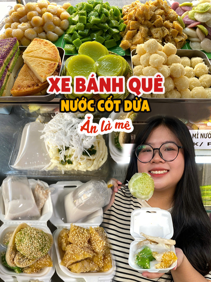 Mê mệt thiên đường BÁNH QUÊ nước cốt dừa thơm béo dễ ghiền bên Gò Vấp  #reviewanngon #ancungtiktok #LearnOnTikTok #didau #banhque #govap