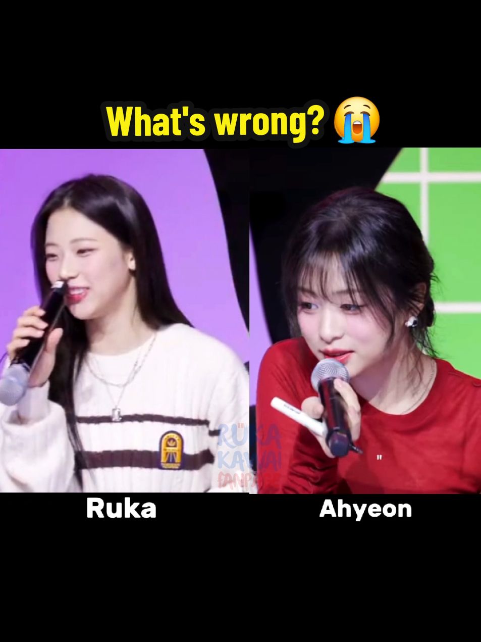 RuYeon kenapa sih 😭🤌 Ruka Ahyeon pegang mic terbalik🙂‍↔️ _ Ruka Ahyeon using mic in wrong way babymonster at spotify korea  #RUKA #AHYEON #BABYMONSTER #RUYEON #루카 #베이비몬스터 #ygbabymonster 