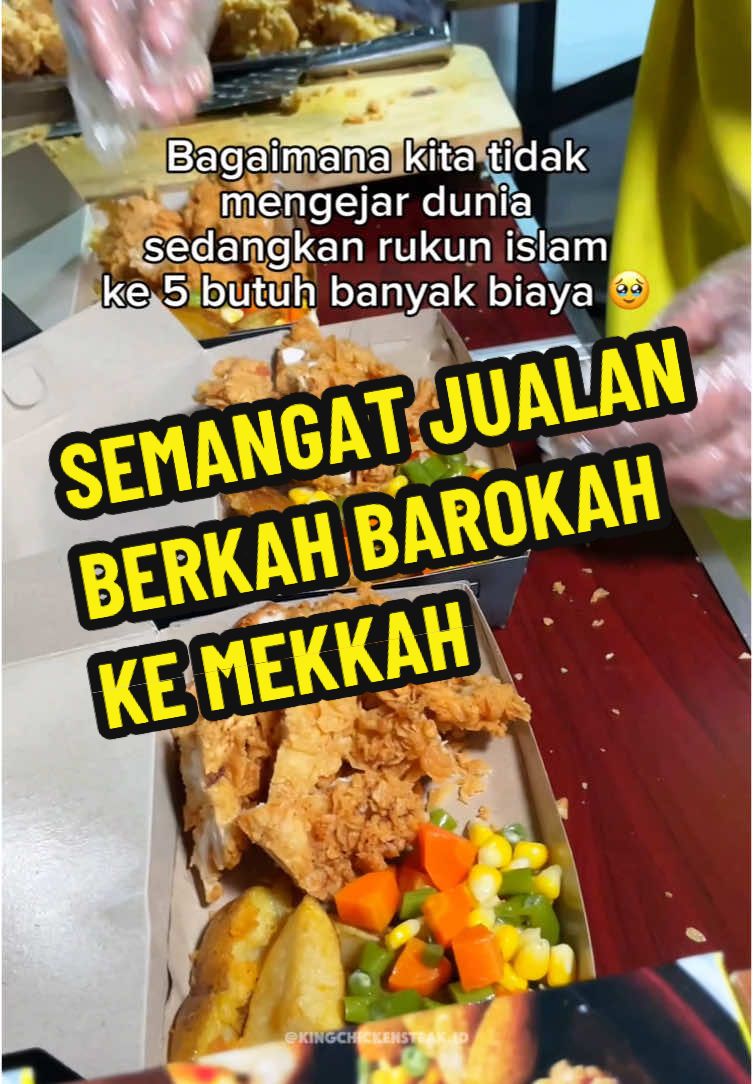 Bismillah kita usahain, semangat jualan temen temen 🔥💪 berkah barokah ke mekkah. #kemitraan #kemitraankuliner #franchise #franchisemurah #bisnismillenial #ideusaha #idejualan #bisnis #bisnismodalkecil #bisniskuliner #bisnismodalmurah #franchisekuliner #fyp #chickensteak #steak #steakayam #steakviral #kingchikensteak 