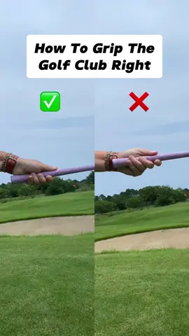 Golf Grip Tutorial⛳️#golftips #golftiktok #golfer #golfclub #golfswing