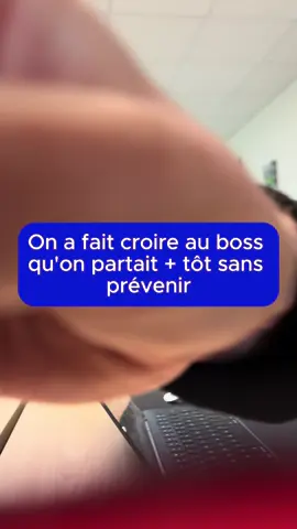 Faut voir le message qu'il a envoyé sur le groupe 🥹 Idée vue chez @sunymanagement et @1year1book qui nous ont bien fait rire ! #prank #patron #startup #humour #vendredi #ambiance #working #travail #detente #bestboss #pourtoi #fyp