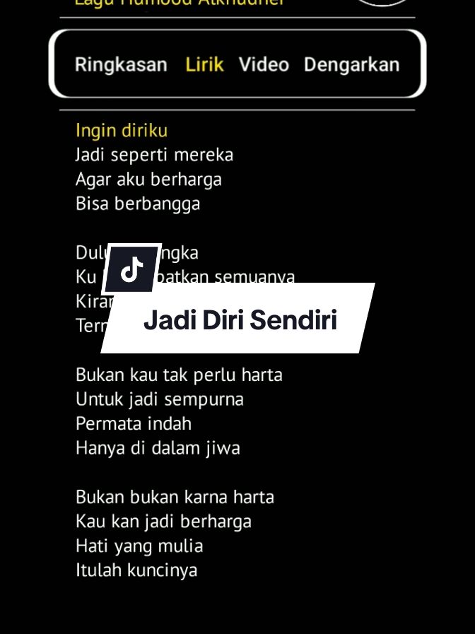 jadi diri sendiri - kun anta || #liriklagu #jadidirisendiri #trending #lirikgoogle #lirikvideo #aceh #matangglumpangdua #liriklaguindonesia