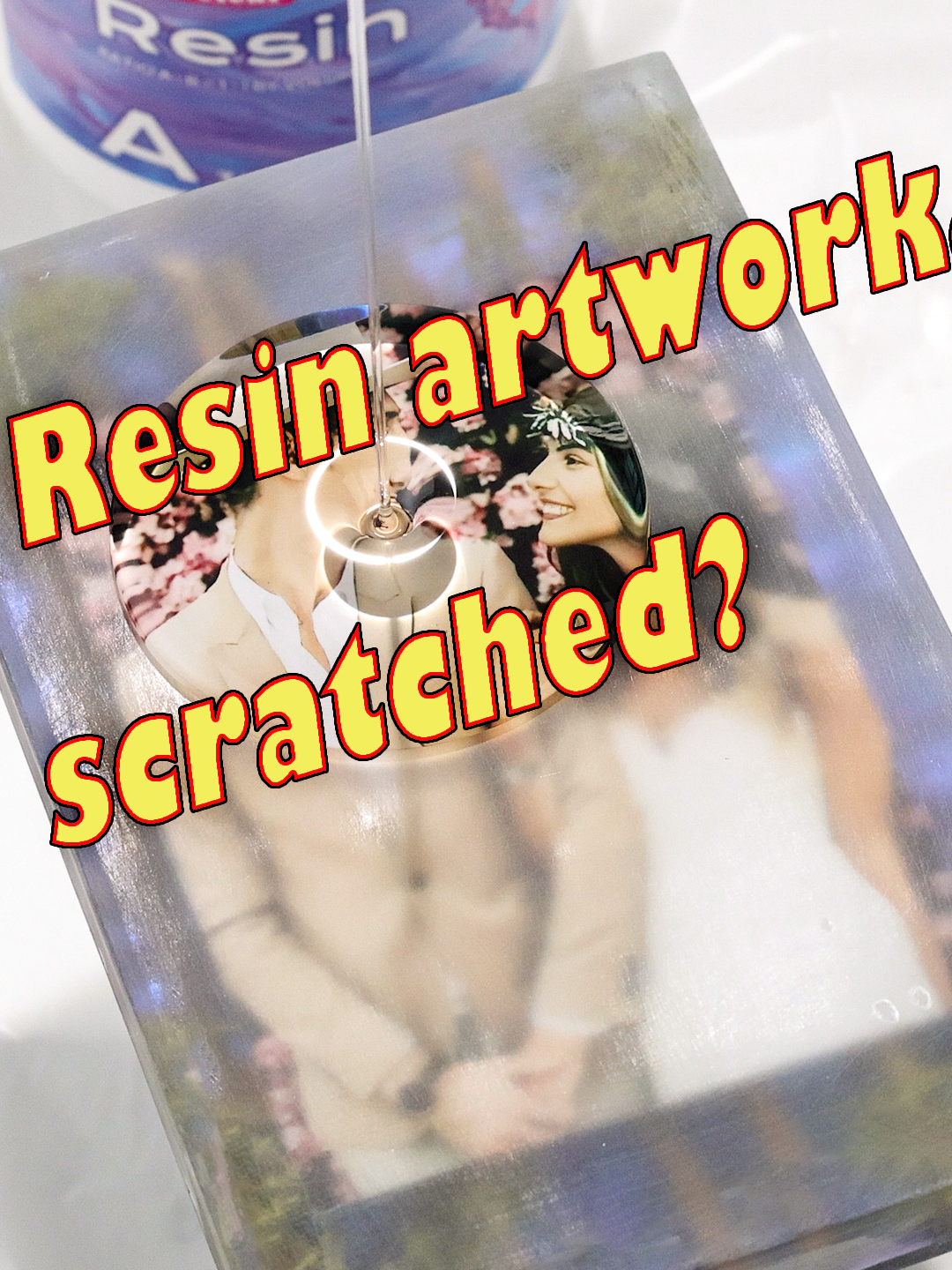 Has your resin artwork scratched or become cloudy over time? What would you do in that case?#ResinCoaster #DIY #tips #resinart