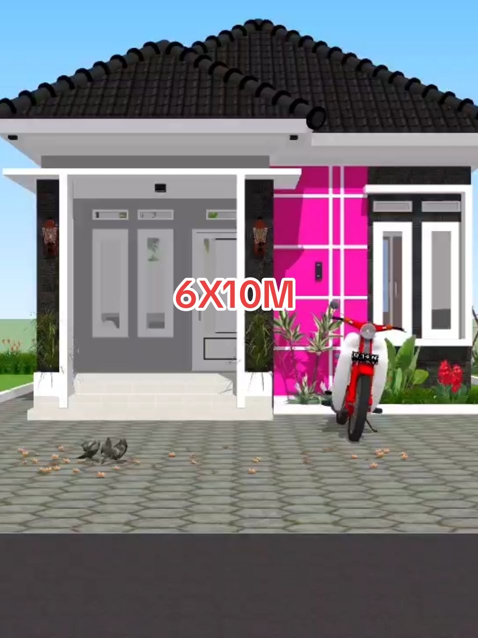 Rumah Minimalis 6x10 Meter  #fypシ #fypdongggggggg #fypシ゚viral 