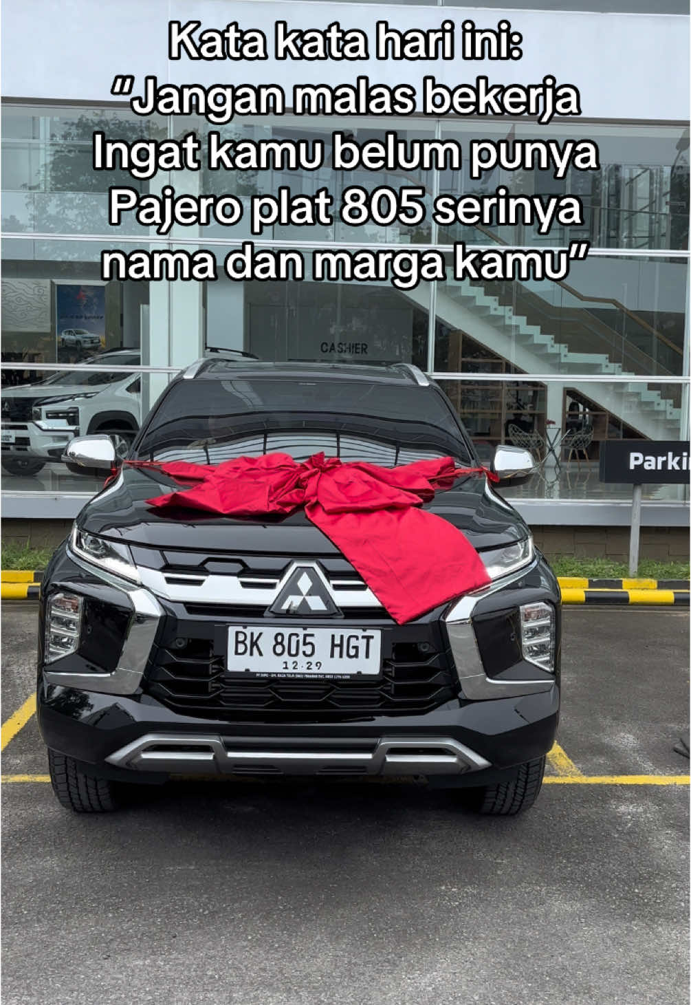 Kata kata hari ini: “Jangan malas bekerja  Ingat kamu belum punya Pajero plat 805 serinya nama dan marga kamu” 😊😊 #pajero #pyppppppppppppppppppp #mitsubishipajero #viraltiktok #medantiktok #pyp #kalakkarotiktok #bataktoba #fypage #pajerosport 