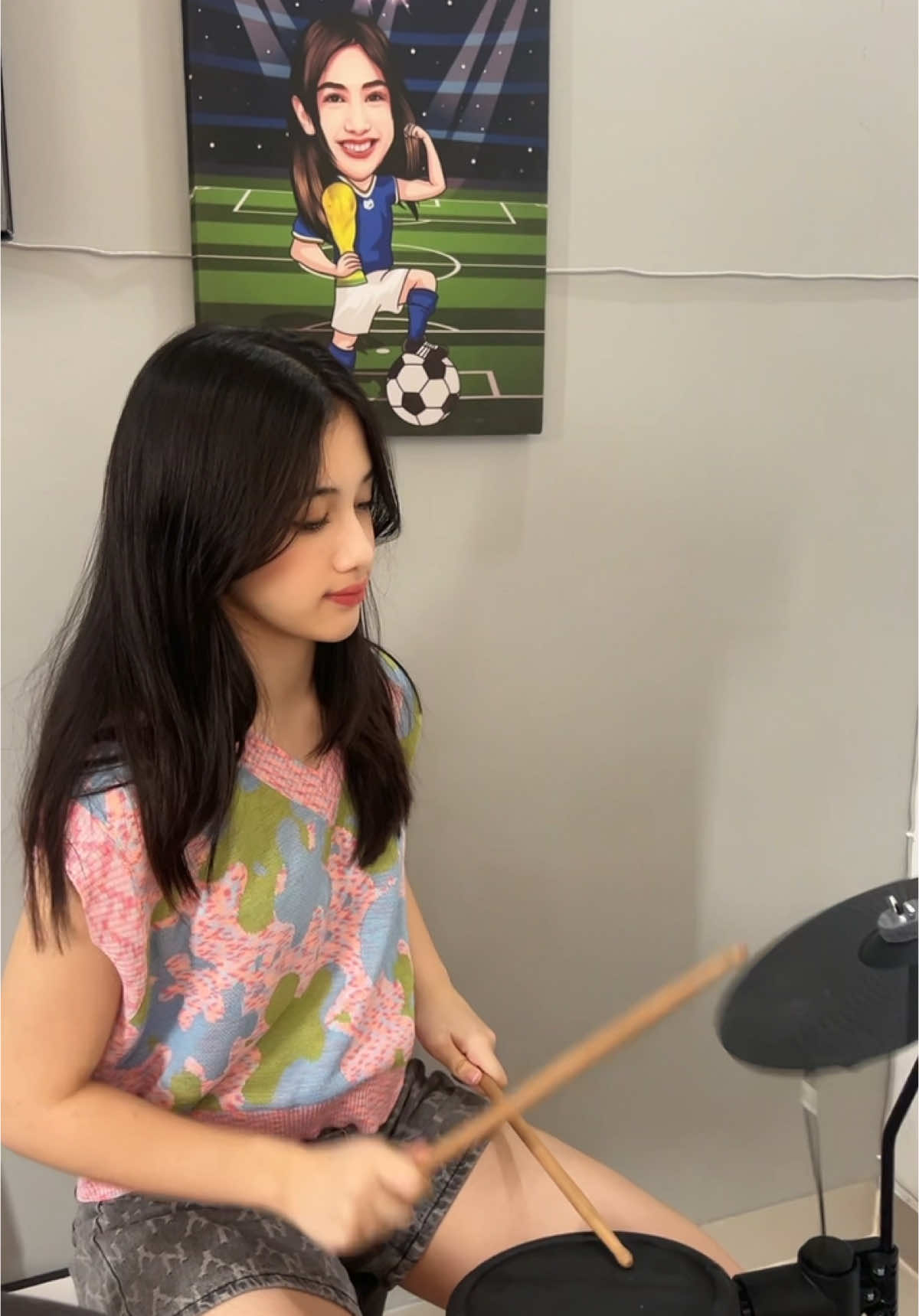 Drum cover of Glue Song - Beabadoobee ( ˶ˆᗜˆ˵ ) #chelseajkt48 #gluesong #drums #drumcover