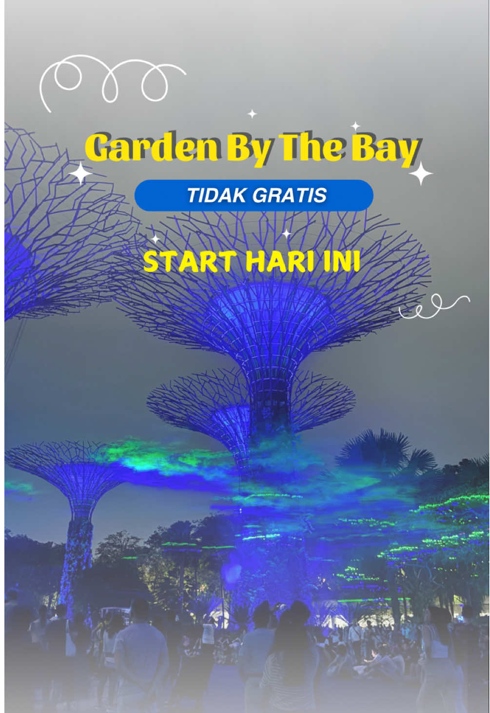 Buat yang nau ke Singapore bulan ini dan bulan depan harap diperhatikan ya... Garden by the bay ga gratis sememntara #gardenbythebay #singapore #tipstravel 