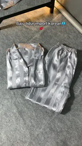 Rekomendasi baju tidur satin garis🦋💋 #bajutidurimport #bajutidursatin #bajutidurkoreanstyle #bajutidurviral 
