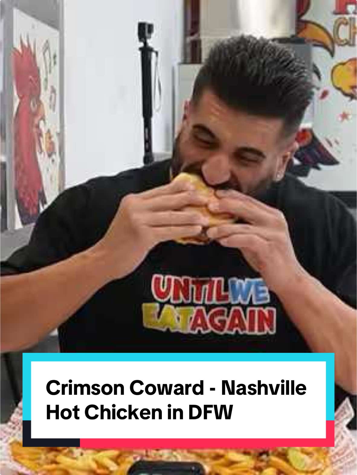 Nashville Hot Chicken in DFW!! There is nothing “cowardly” about this feast 🥵🔥🍗 #nashvillehotchicken #crimsoncoward #foodchallenge #dallasfoodie #jwebbycaneat @Crimson Coward - Frisco @Crimson Coward 