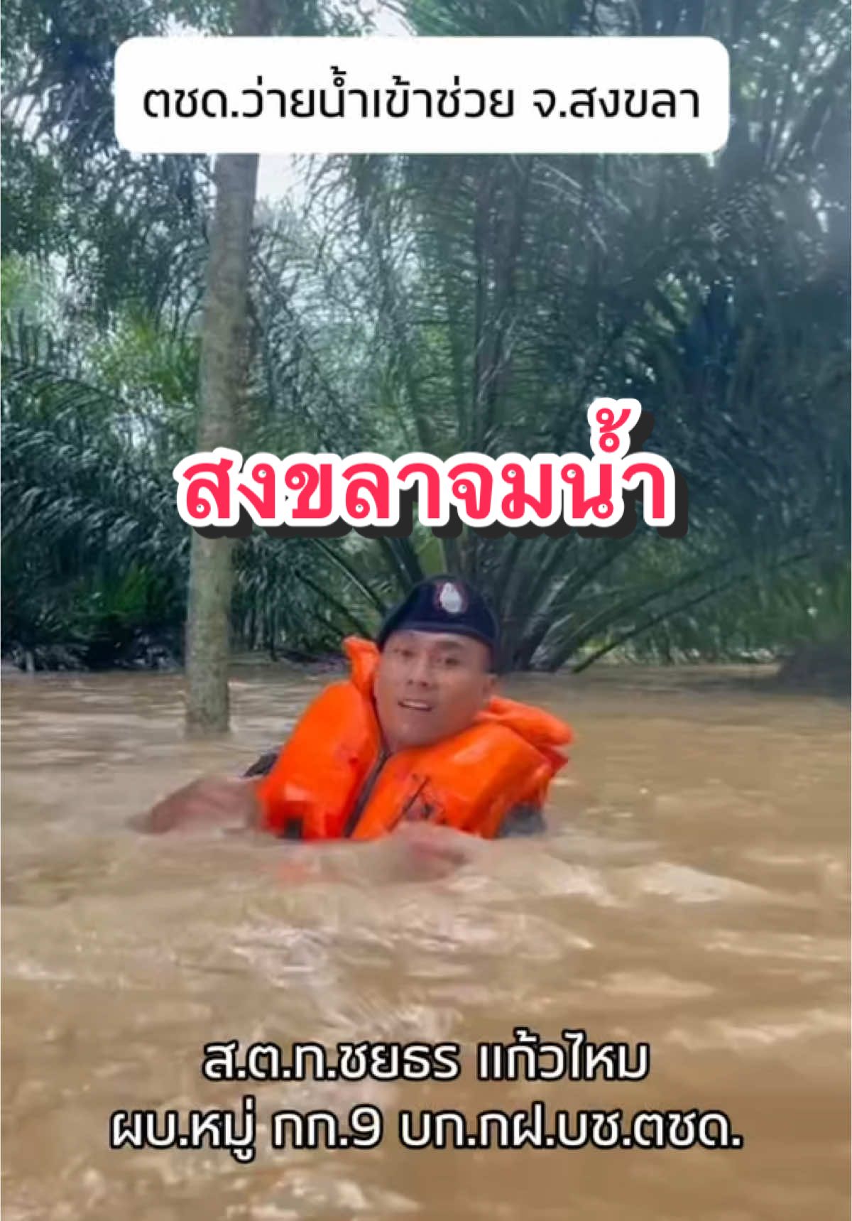 ชื่นชม กก.9 บก.กฝ.บช.ตชด. ฮีโร่ของพี่น้องภาคใต้🇹🇭 #กก9บกกฝบชตชด #ตชด #ตำรวจตระเวนชายแดน #น้ำท่วมสงขลา #น้ำท่วมภาคใต้ #ตำรวจ #ตชดภาค4 