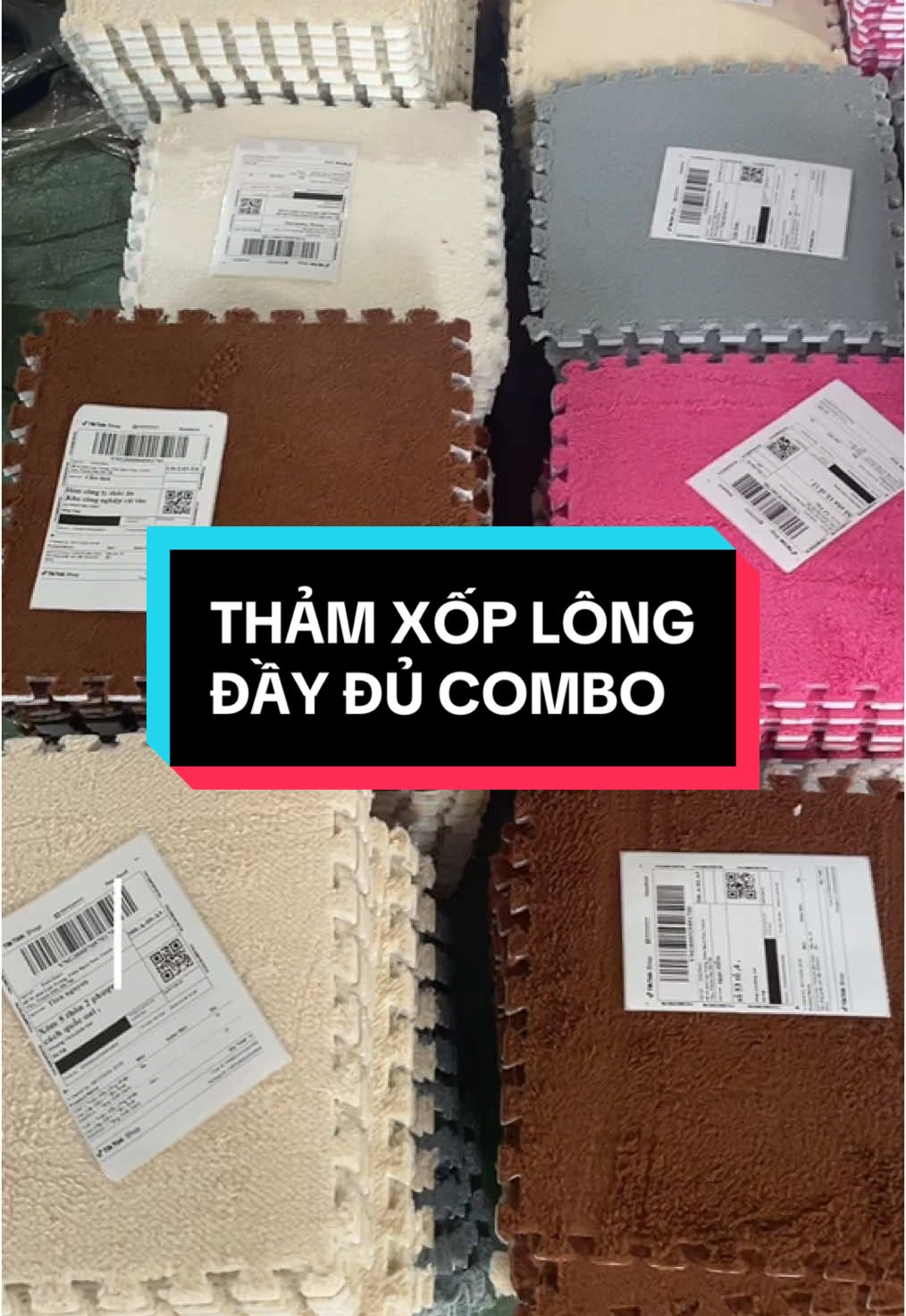 Thảm xốp lông trải sàn nhà nhà cần có cho mùa đông này #thamxoplong #thamxopghep #thamtraisan #fujudecor #CapCut #fyp #xuhuong #trending #thinhhanh 