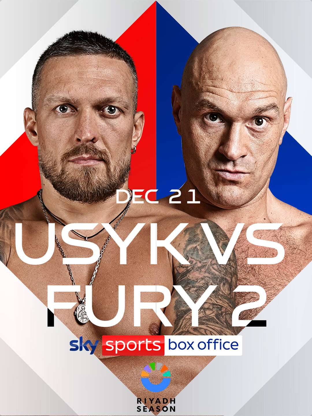 Tyson Fury's rematch with Oleksandr Usyk will be broadcast live on Sky Sports Box Office on December 21 🚨 #UsykFury2 | #RiyadhSeason