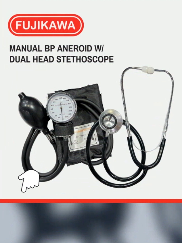 #TikTokShop #fyp #fypage  New [BUNDLE SET] Manual BP Aneroid + Dual Head Stethoscope + Fingertip Pulse Oximeter Health Monitor Kit Healthcare Only ₱887.98!