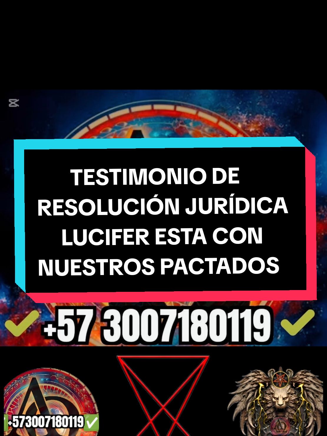 #CapCut Si te interesa pactar con lucifer escribe al WhatsApp +573007180119 