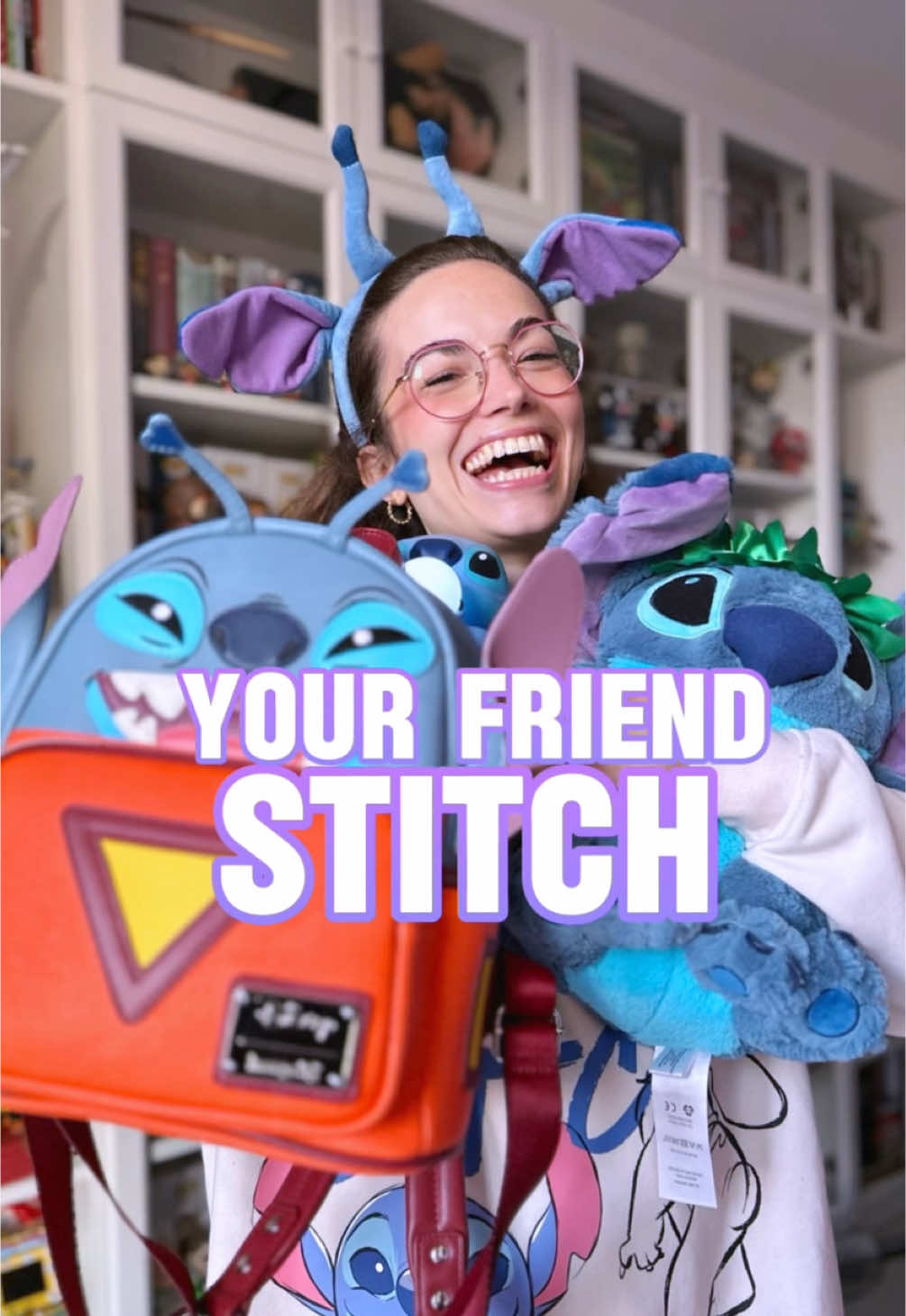 Your friend STITCH 🤣🩵 #disney #disneyplus #stitch #liloandstitch #nerd #fyp 