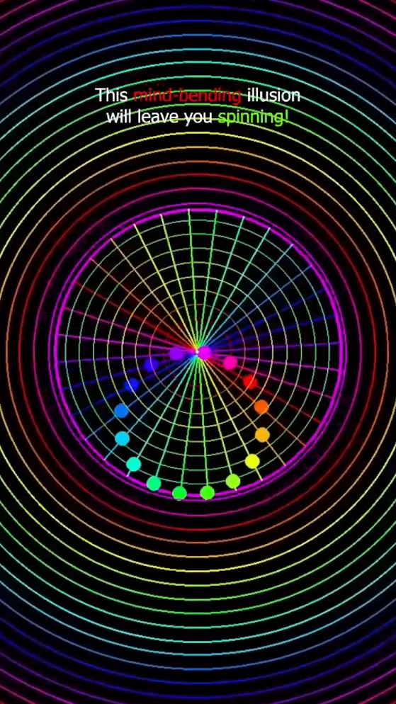 dizzy optical illusion  #bouncingball  #simulation  #coding #illusion 