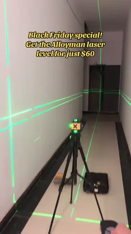 Black Friday special!get the Alloyman laser level for just $60#alloymantool #construction #tiktokshopcybermonday #tiktokshopblackfriday #tiktokshop #alloyman #360laserlevel #16lines 