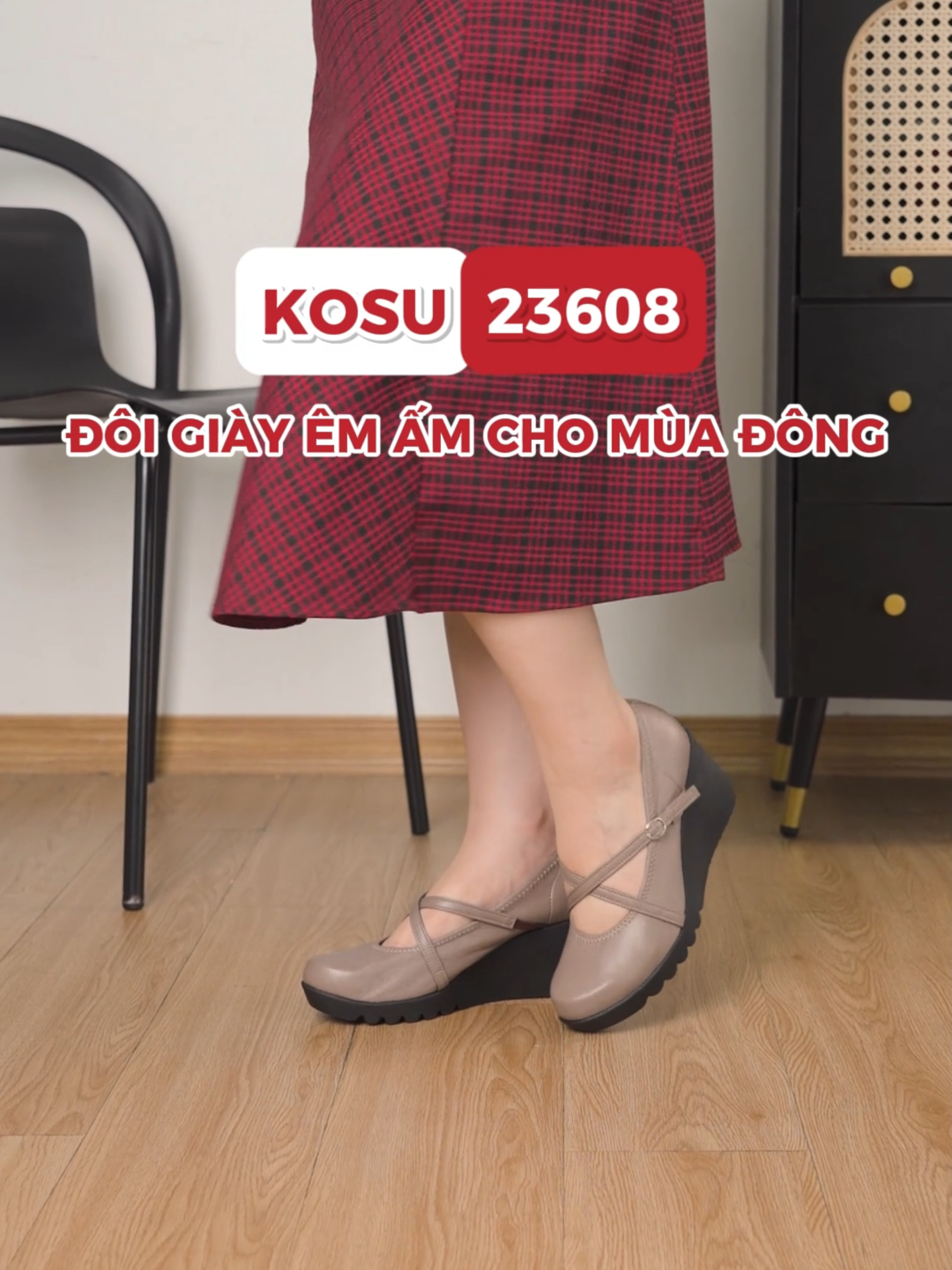 KOSU 23608 ĐÔI GIÀY ÊM ẤM CHO MÙA ĐÔNG #giaydep #kosu #sandal #japanshop #kosu23608 #trend #xuhuong