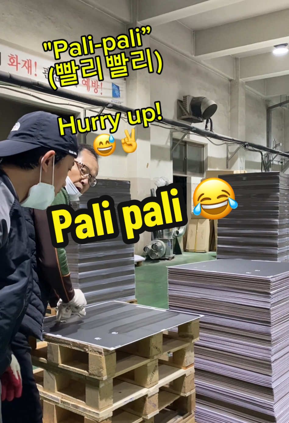 Pali-pali 😂✌️, Bilisan mo kasi Ahjussi haha. #FactoryWorkerInSouthKorea #ofwlife #EPS #OFWKOREA #dailylifeinsouthkorea #BuhayOFW