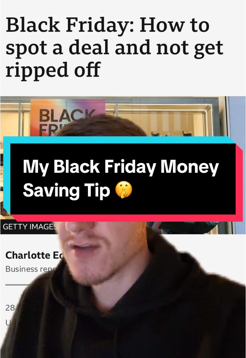 The best tip for saving your money this Black Friday 🤫 👌 #blackfriday #ukmoney #costofliving #bbcnews 