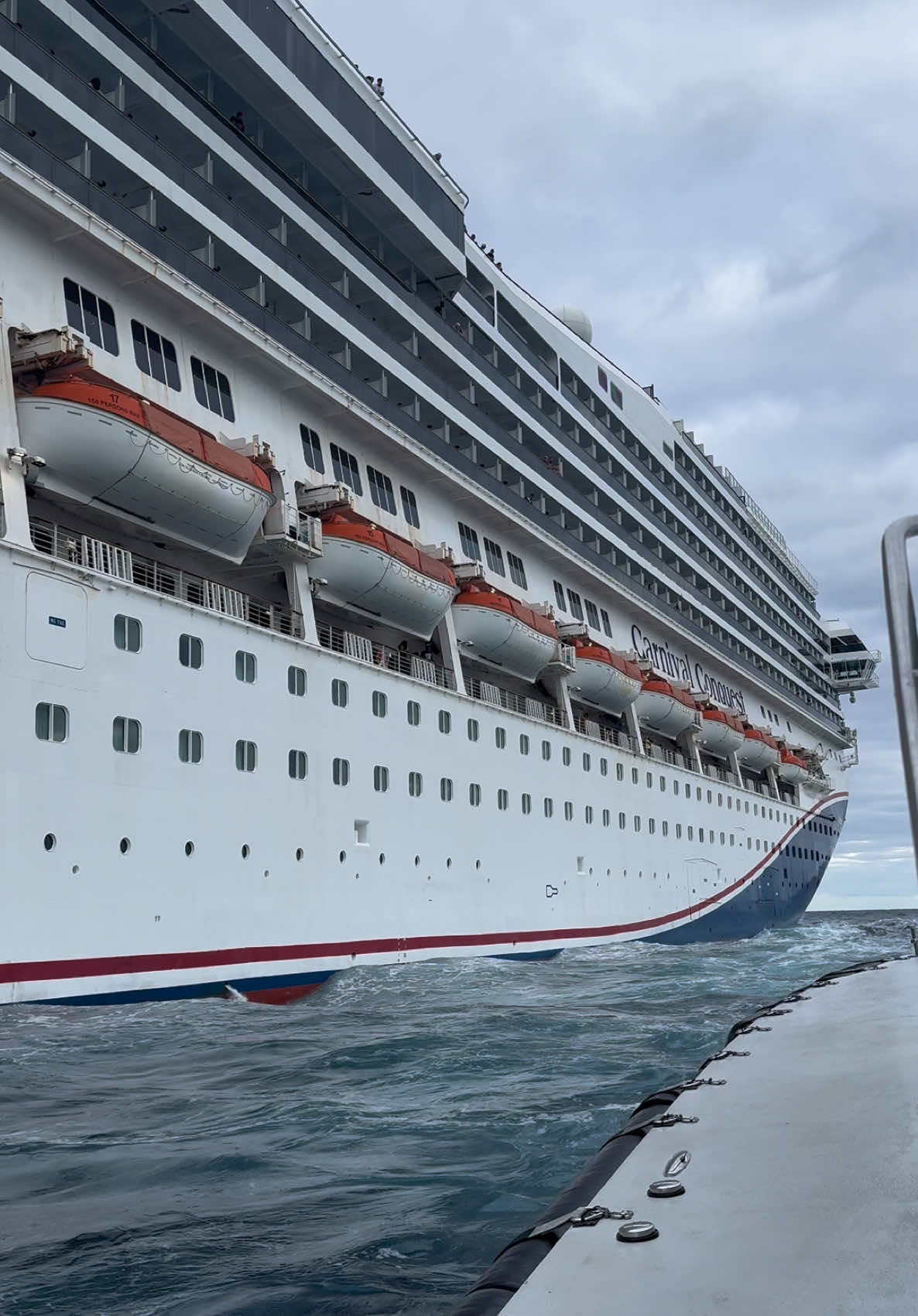 Following Carnival Conquest out of Miami! #portmiami #carnivalconquest #carnivalcruiseline 