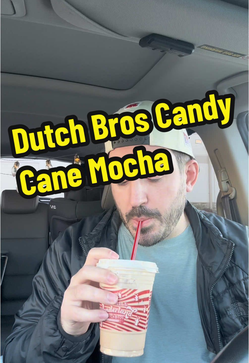 Should I do more 15 second reviews? #dutchbros #candycane #candycanemocha #icedcandycanemocha #holidaydrinks #holidaydrink #dutchbroscandycanemocha #icedcoffee #coffee #christmasdrinks #tryingfoodforyou #tryingfood 