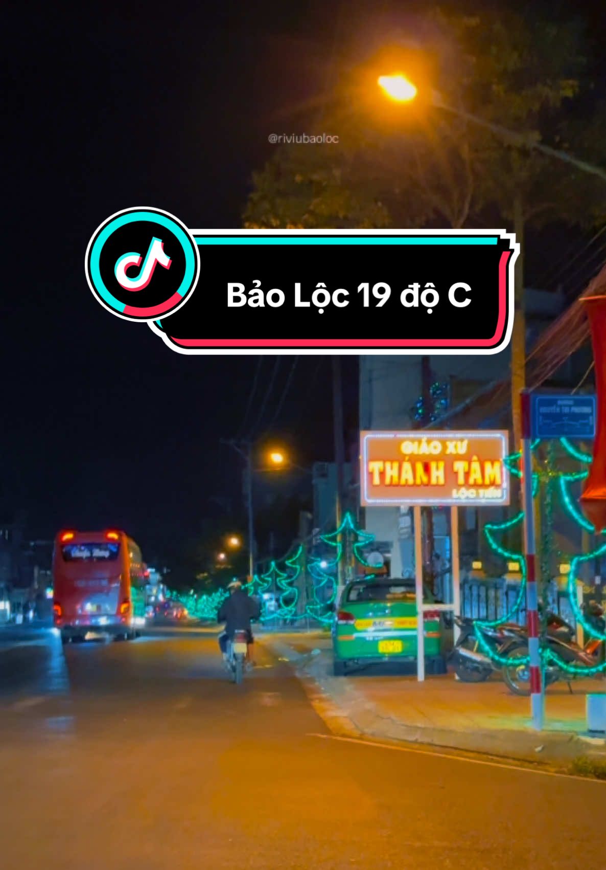 Bảo Lộc tối nay 19 độ C 🧣 #riviubaoloc #baoloc 