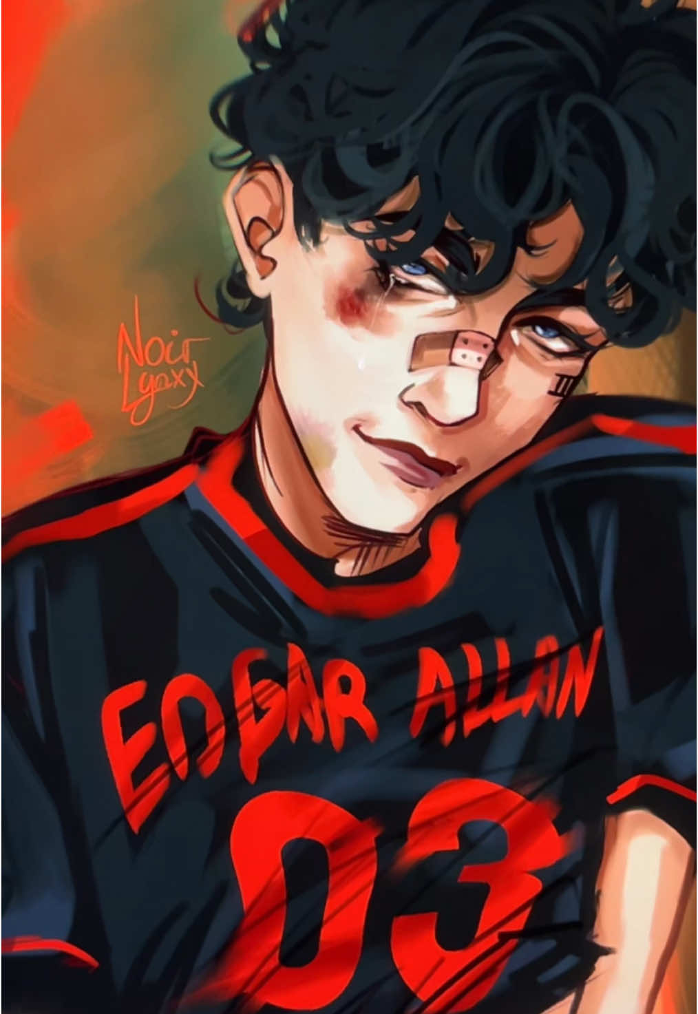 ❗️FAKE BLOOD❗️ I was so sad when I drew this, my child deserves better.. #jeanmoreau #allforthegame #aftg #thefoxholecourt #ври #всерадиигры #жанморо #theravenking #tsc #thesunshinecourt 