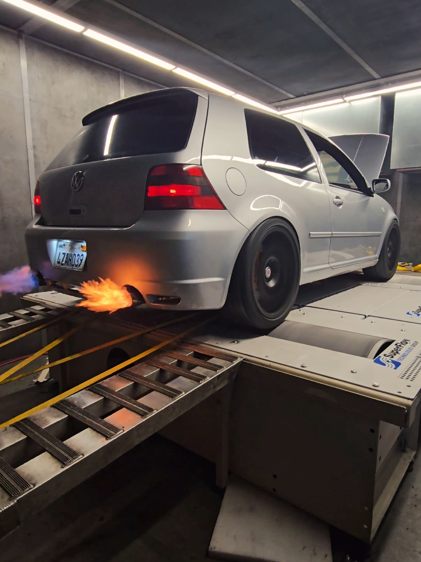 No music, just wookie noises and fireballs 🔥🔥  Do you remember your first car? This special build started life two decades ago as a base model 1.8T Golf and has now been transformed into the ultimate street sleeper delivering a 