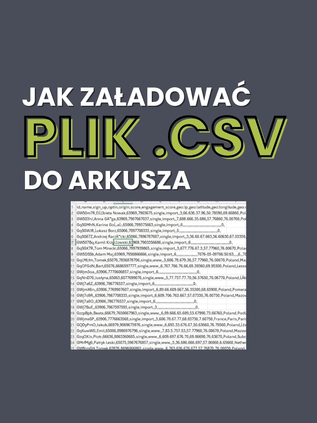 Zdarza Ci się otwierać pliki .csv? To dość popularny format pliku więc warto wiedzieć, jak taki plik otwierać, aby się nie przestraszyć. 🖱️ Dwukrotne kliknięcie nie zadziała. 👀 Zobacz, gdzie kliknąć, aby zamiast ściany tekstu otrzymać uporządkowane dane. 💭 Daj znać, czy o tym wiedziałeś 👍 #Excelina #ExcelTips #EfektywnaPraca #ClickEwelina #ExcelWTwoimBiurze #Excelina #ExcelTips #PracawExcel #Funkcje #ExcelPro #AnalizaDanych #TrikiExcel #TrenerExcel #PoradyExcel #Automatyzacja #pracawbiurze #Excelwbiurze #ExcelTip #ExcelTricks #DaneBezBłędów #FormularzeExcel #Automatyzacja #ExcelWTwoimBiurze #Efektywność #PlanowanieZExcelem #EfektywnaNauka #FunkcjaTekst #KalkulatorExcel