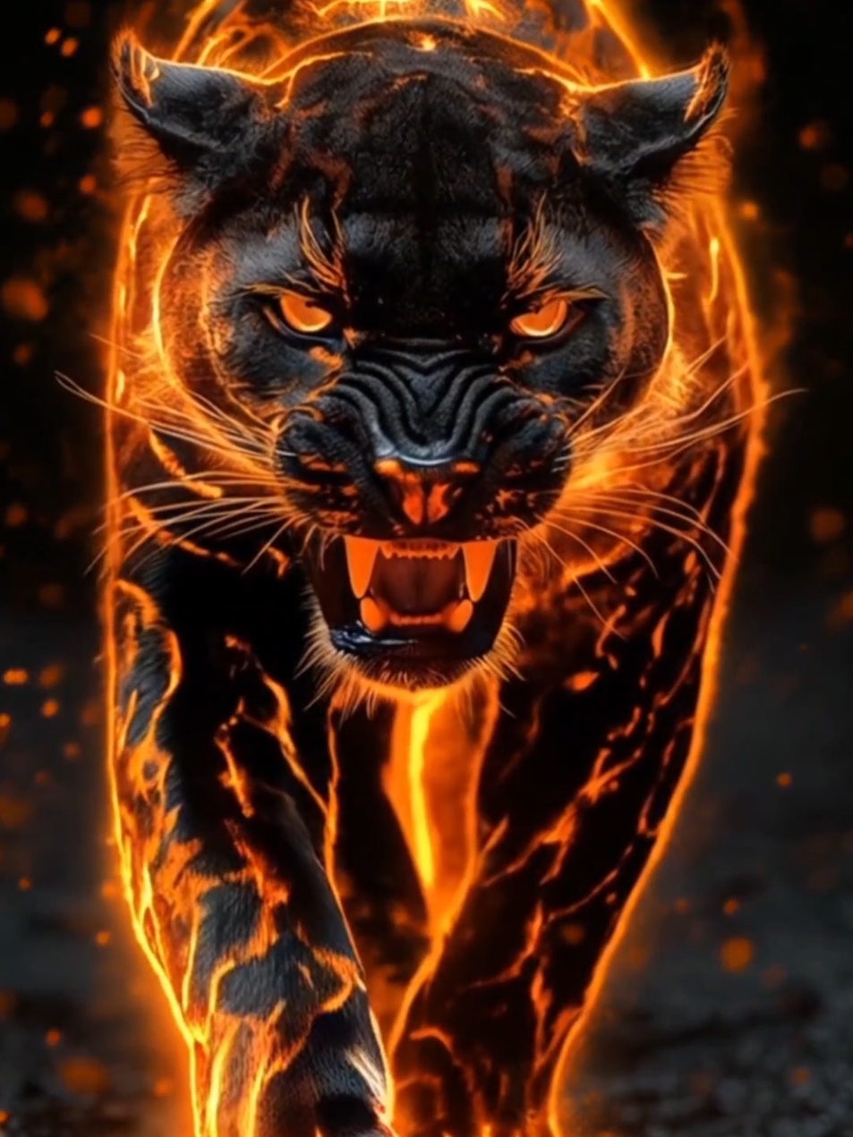 All fire beasts #goviral #4k #tigerking #fyyy #fyp #fypfyp #livewallpaper #tiger #lion  #4kwallpaper #ai #wallpaper4k #viral #hd 