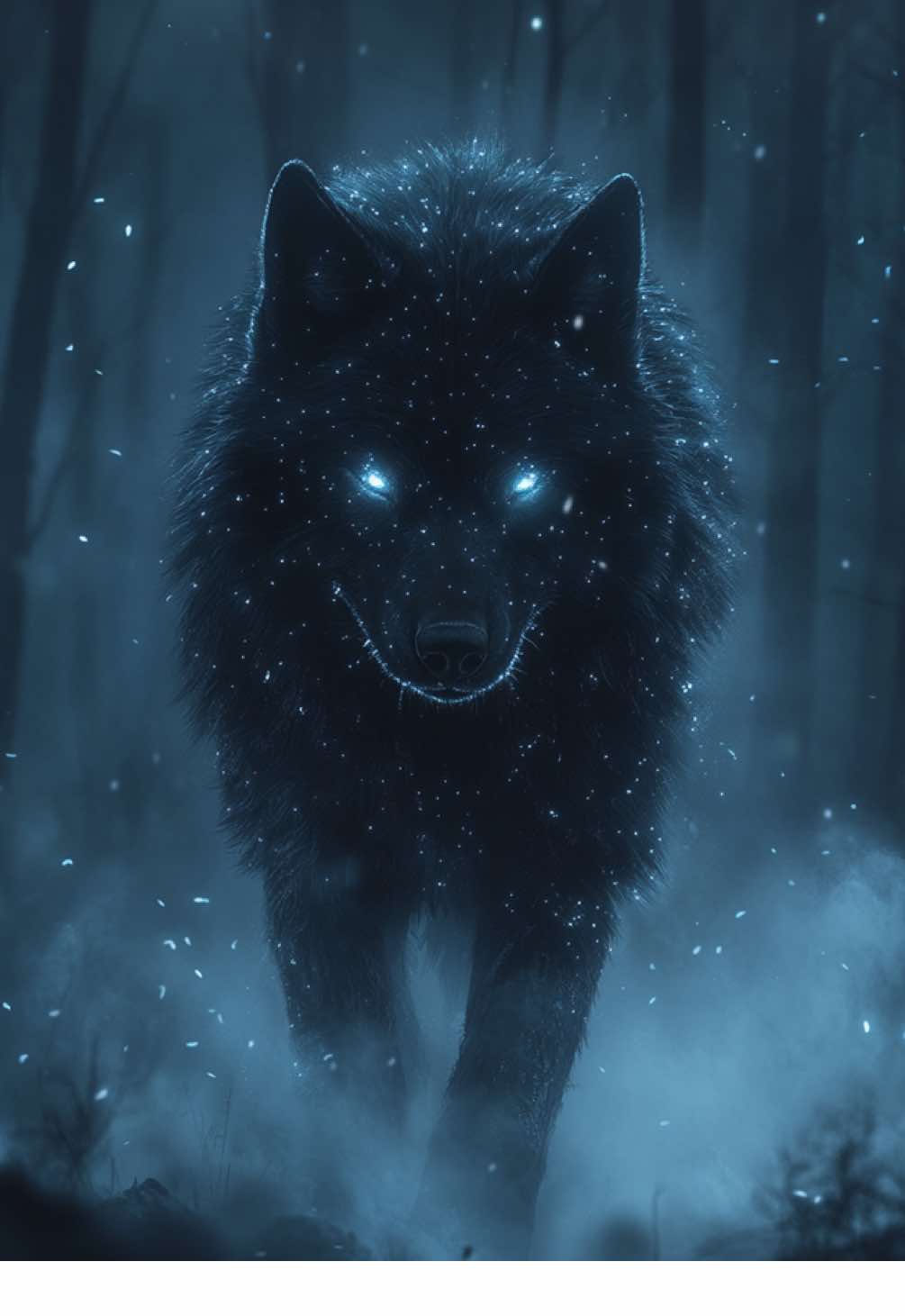 Like a shadow that follows her, so she is never alone 🐺✨ #fantasyart #nehemiasilver #aiart #midjourney #mythicalcreatures #shadow #wolf #wolfspirit #aivideo 