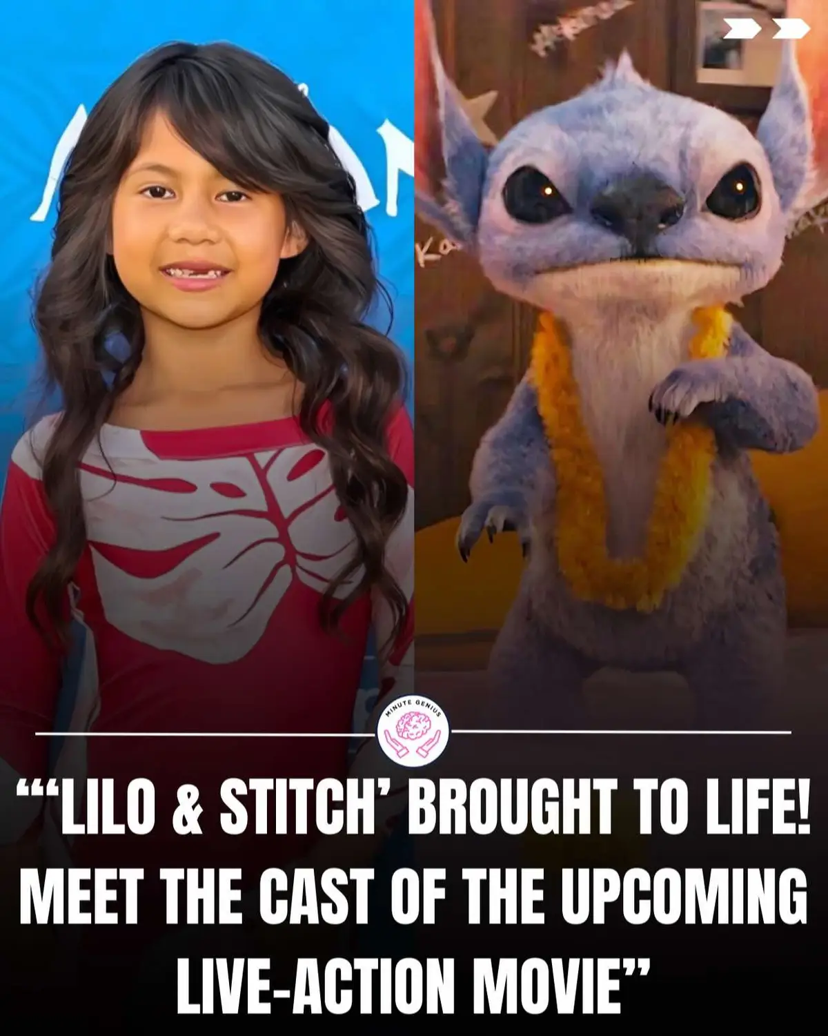 Disney’s beloved 2002 animated classic Lilo & Stitch is getting the live-action treatment, and while the release is still months away, fans are buzzing with excitement. To get ready, Minute Genius is comparing the animated characters to their live-action counterparts. From Zach Galifianakis stepping into the role of Jumba to Courtney B. Vance taking on the iconic Cobra Bubbles, the casting is sure to impress. And, of course, all eyes are on Maia Kealoha, who brings the spirited Lilo to life. Set to hit theaters on May 23, 2025, the film tells the heartwarming story of a young girl who, after losing her parents, adopts a peculiar “dog” from the local shelter. What she doesn’t know is that her new pet is actually Experiment 626—a dangerous alien creation hiding on Earth to escape its inventor and those who view it as a threat. Swipe to also see the newest poster to the live-action film! (📸: ’Lilo & Stitch, Getty Images’) #news #disney #liveaction #minutegenius #liloandstitch #hawaii #fyp #trending 