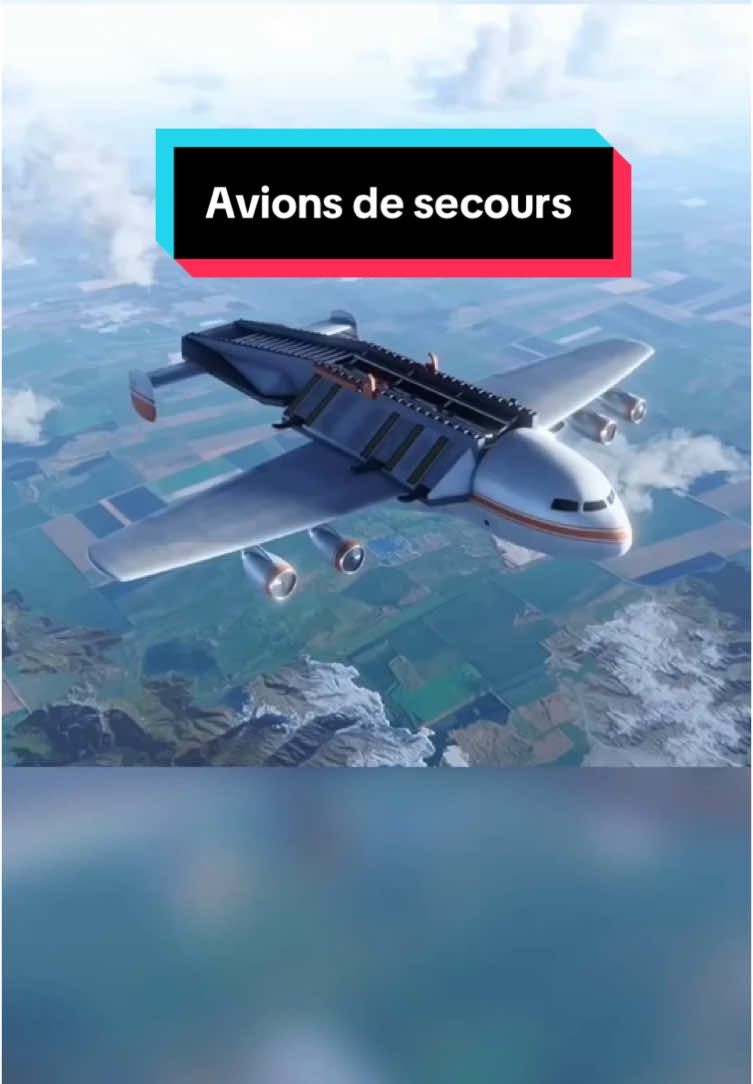 Une idée futuriste : l’avion qui sauve les avions #invention #aviation #innovation #pourtoi #fyp 