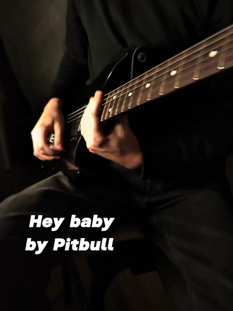 Hey baby - Pitbull😩 тг: ksowvw, там фуллы  #heybaby #pitbull #guitar  #guitarist 