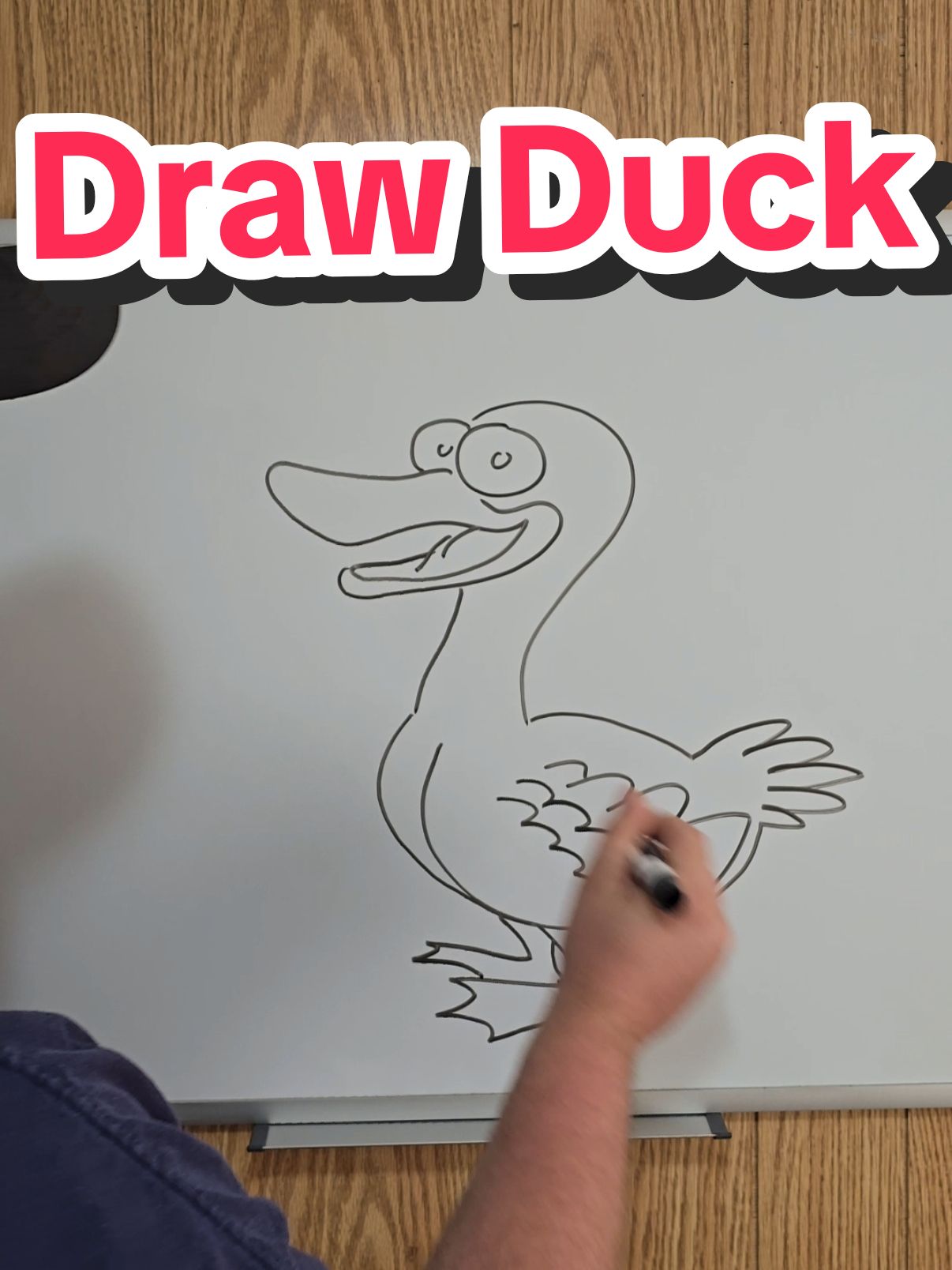 how to draw a duck