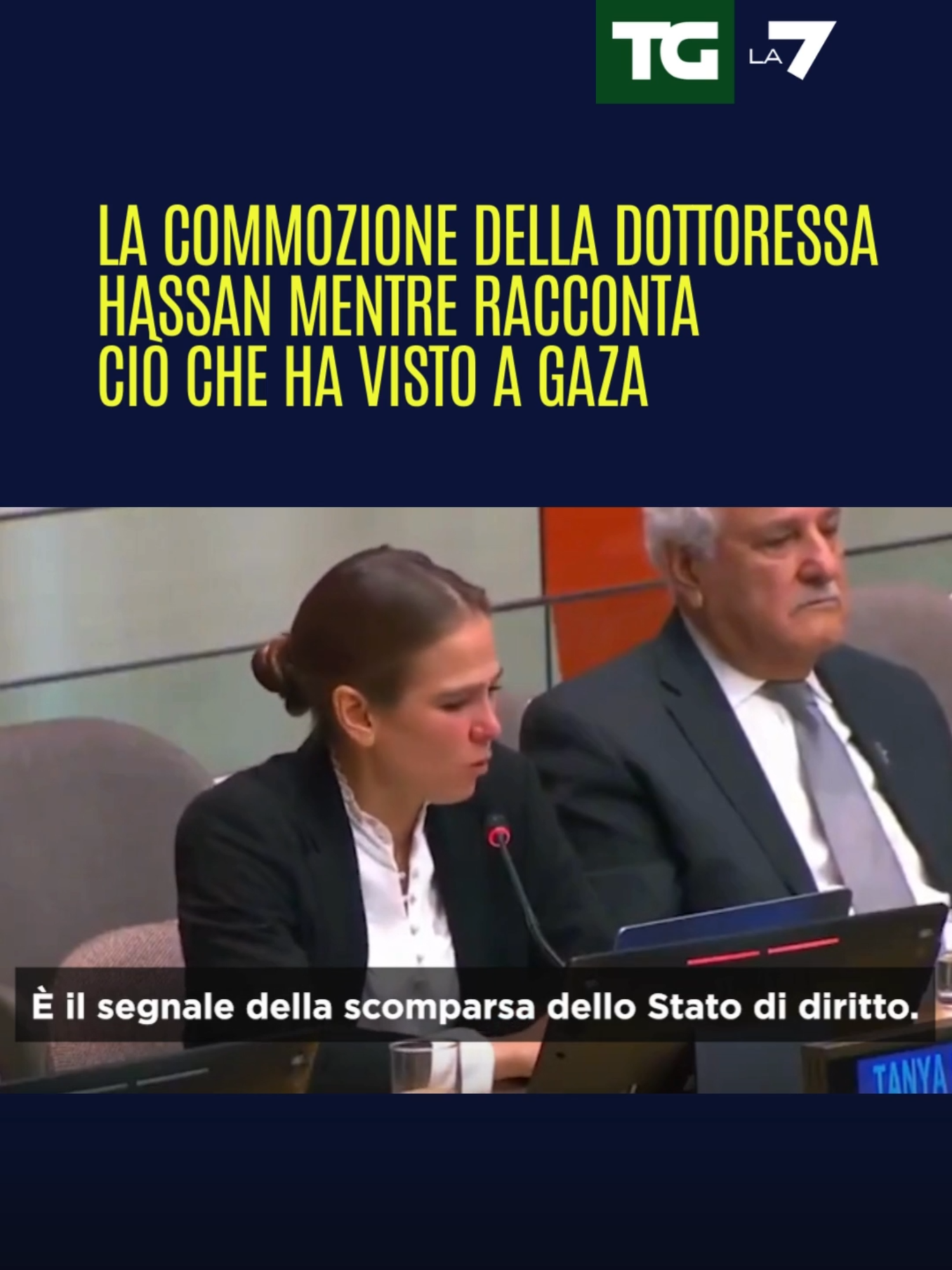 📌 Tanya Haj-Hassan, medico e testimone diretta della crisi umanitaria nella Striscia di #Gaza, ha commosso i presenti durante un briefing all'ONU scoppiando in lacrime mentre raccontava la sua esperienza come volontaria nella Striscia. In occasione della Giornata internazionale di solidarietà con il popolo palestinese, commemorata ogni anno il 29 novembre, la dottoressa Hassan ha raccontatato con voce rotta dall'emozione: 