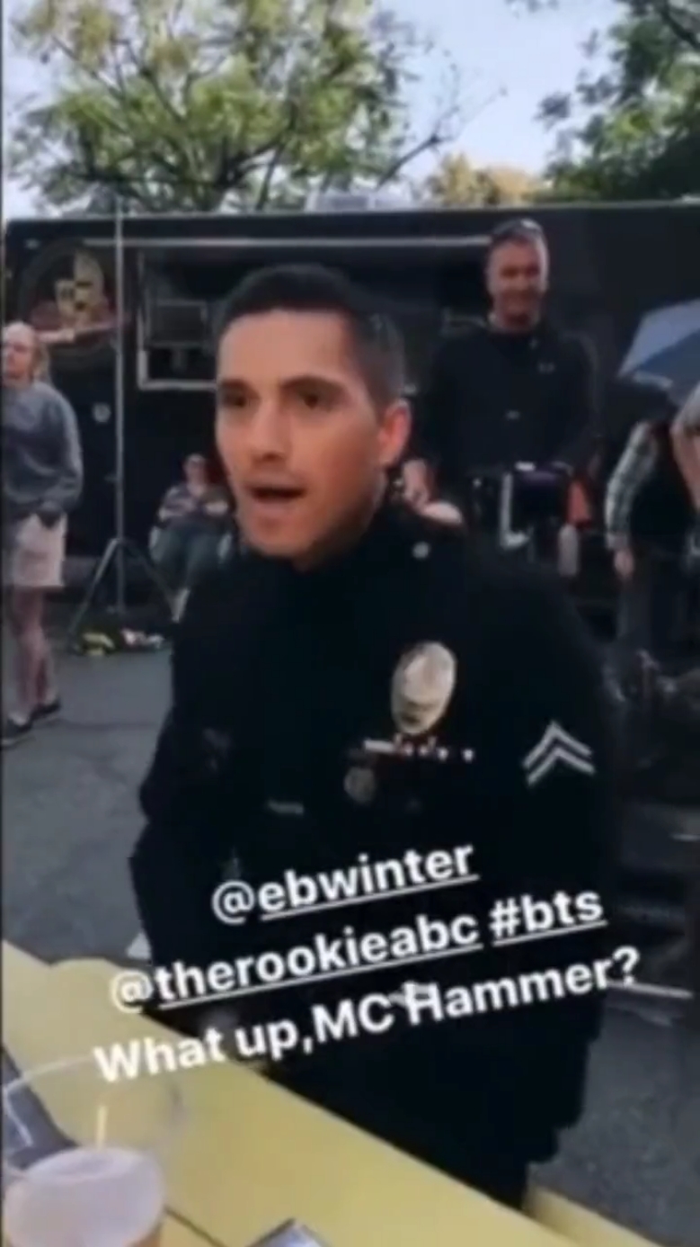 Bradford's got moves 😌 📂 (2019) #therookie #therookieuniverse #behindthescenes #ericwinter #timbradford #melissaoneil #lucychen #therookiearchive 