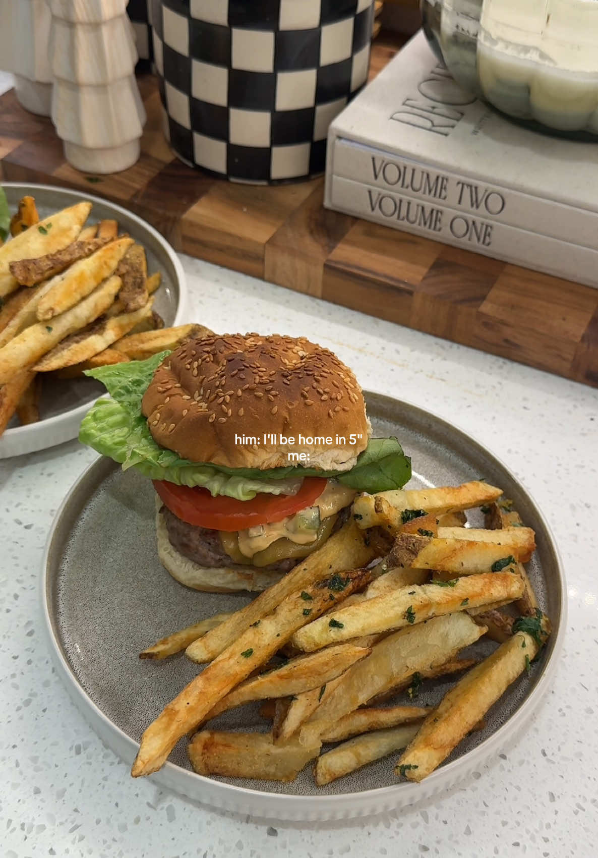 burger night done right 🍔🍟 #quickrecipes #quickandeasy #dinner #cooking #burgers #dinnerinspo #EasyRecipes #fyp #cookingformyhusband #burgernight #burgersfordinner #cookingtiktok #DinnerIdeas #dinnertok #burgersandfries #burgersauce 