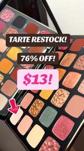 These keep selling out in an hour so please run to checkout!! #tarte #tartecosmetics #maneater #afterdark #eyeshadow #makeup #eyeshadowpalette 