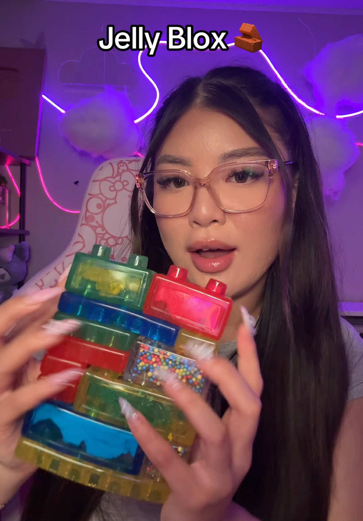 I can’t get enough of these 🧱 #asmr #jellyblox #satisfying #asmrtoys #asmrtriggers #fyp 