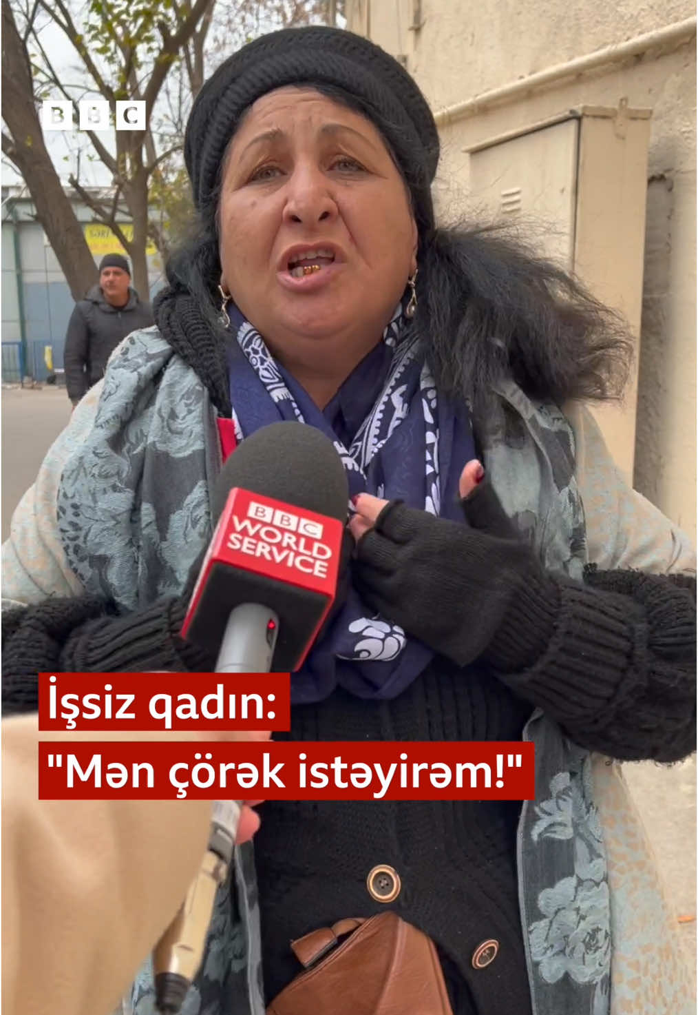 İşsiz qadın: “Mən çörək istəyirəm!” #iş #qadın #çörək 