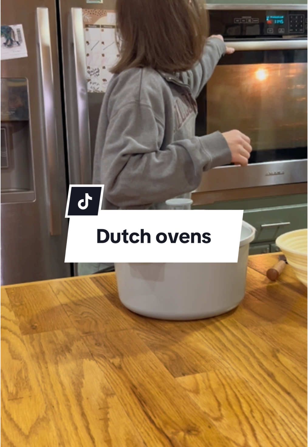 Simple and afforable way to bake your sourdough in a dutch oven! I’ll be buying a few more of these! #sourdough #simple #affordable #hacks #dutchoven #kitchen #SmallBusiness #easy #steel #sahm #microbakery 