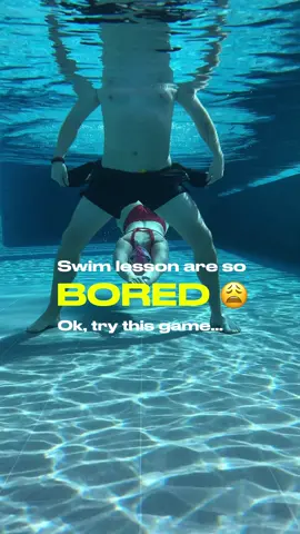 Swim lesson are so bored😩 Try this game 🤣 #swim #swimming #swimcoach #swimtok #swimtips 